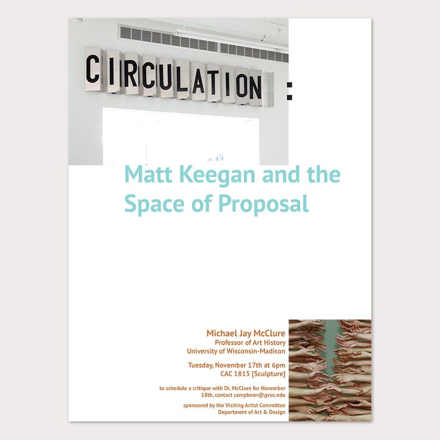 Art Historian Michael Jay McClure visits the Art and Design Department for Art Talk